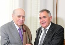 Jaldo y Julio María Sanguinetti analizaron la actualidad política y social Jaldo y Julio María Sanguinetti analizaron la actualidad política y social