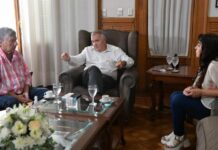 Jaldo recibió al legislador Palina y la dirigente Nancy Bulacio Jaldo recibió al legislador Palina y la dirigente Nancy Bulacio