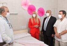 En el Día de la Mujer, Manzur visitó la sala de oncología de la Maternidad En el Día de la Mujer, Manzur visitó la sala de oncología de la Maternidad