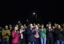 Jaldo supervisó obras de agua potable e iluminación en El Naranjo y El Sunchal Jaldo supervisó obras de agua potable e iluminación en El Naranjo y El Sunchal