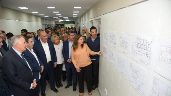 Manzur y Jaldo supervisaron obras en la Policlínica Dr. Juan Villalonga