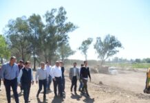 Trabajan en la revalorización de la costanera del Río Salí Trabajan en la revalorización de la costanera del Río Salí