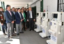 Jaldo recibió insumos y equipamientos médicos que se distribuirán en toda la provincia