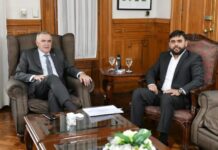 Jaldo se reunió con el legislador Carlos Funez