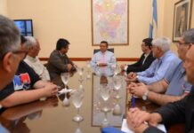 El ministro Monteros recibió a delegados del Departamento La Cocha