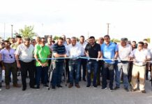 Jaldo dejó inauguradas obras integrales de infraestructura en el barrio Mutual