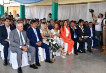 Jaldo encabezó el inicio del ciclo lectivo 2025 en una escuela de Lules