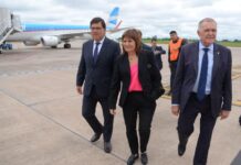 Jaldo recibió a la ministra de Seguridad de la Nación, Patricia Bullrich
