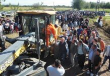 Jaldo visitó trabajos de recuperación de la ruta 306 entre Villa de Leales y Los Gómez