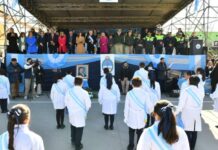 Jaldo tomó la promesa de lealtad a la Bandera en Trancas