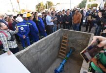 Jaldo inauguró un pozo de agua en Trancas