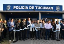 Jaldo inauguró un destacamento de Infantería y obras en Las Talitas