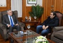 El gobernador Jaldo recibió al presidente subrogante de la Cámara