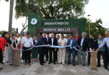 Jaldo participó del aniversario de Monte Bello e inauguró obras
