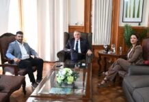 Jaldo recibió a la intendenta de Bella Vista, Paula Quiles