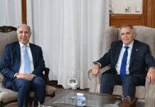 Jaldo mantuvo una reunión protocolar con Lorenzetti