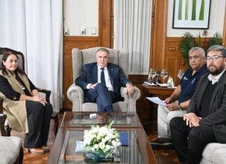 Jaldo se reunió con representantes de trabajadores del Ersept