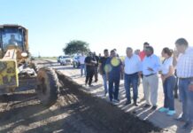 Jaldo supervisó obras viales y habilitó alumbrado en Los Pereyra