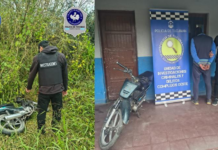 Atrapan al autor del robo de una motocicleta