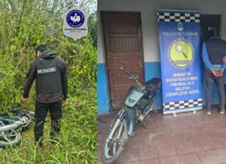 Atrapan al autor del robo de una motocicleta