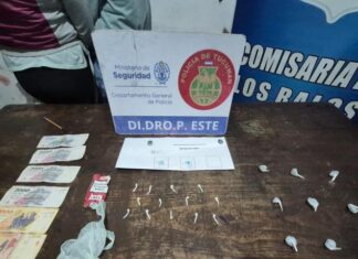 Dos mujeres fueron sorprendidas con drogas en una plaza de Los Ralos
