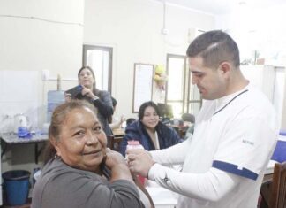 El último fín de semana hubo récord de vacunados en el 107