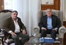 Jaldo y el legislador Gallia analizaron el avance de obras en Lules