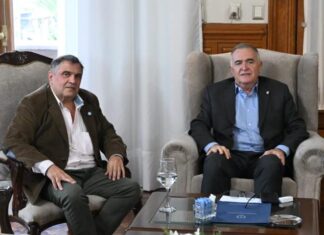 Jaldo y el legislador Gallia analizaron el avance de obras en Lules