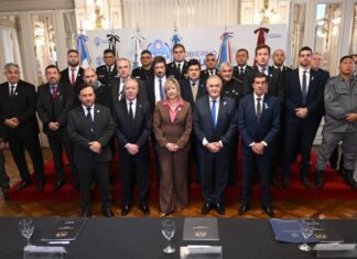 Jaldo y Monteoliva encabezaron el Consejo Federal de Seguridad Interior