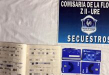 Secuestros de armas y tarjetas vinculadas a un caso de amenazas y usura