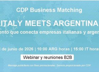 Convocan a un evento virtual que conectará empresas locales e italianas