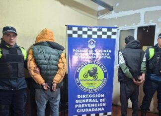 Dos aprehendidos por robo y secuestro de auto