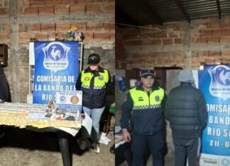 En allanamientos por una causa de amenazas secuestraron un arma y drogas