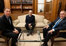 Jaldo mantuvo una reunión de trabajo con autoridades nacionales