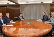 Jaldo se reunió con Caputo y Santilli en Buenos Aires