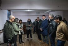 Montaldo supervisó trabajos en la ESEA y anunció mejoras edilicias