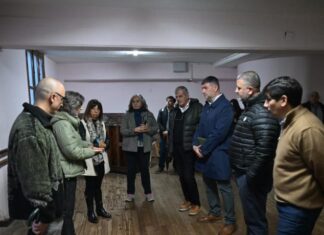 Montaldo supervisó trabajos en la ESEA y anunció mejoras edilicias