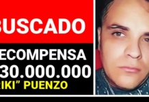 Recompensa de $30 millones por información sobre el prófugo “Riki” Puenzo