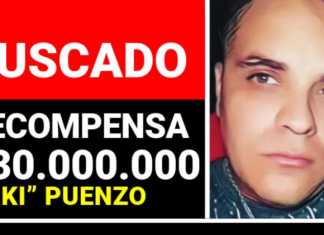 Recompensa de $30 millones por información sobre el prófugo “Riki” Puenzo
