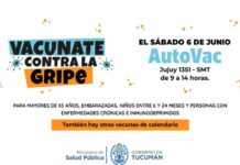 Tucumán realiza una Jornada de vacunación contra la Gripe este sábado