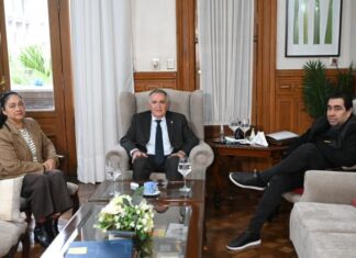 Jaldo analizó la agenda legislativa con Mansilla y Fernández