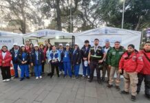 Salud acompañó cada acto patrio con un amplio despliegue sanitario