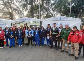 Salud acompañó cada acto patrio con un amplio despliegue sanitario
